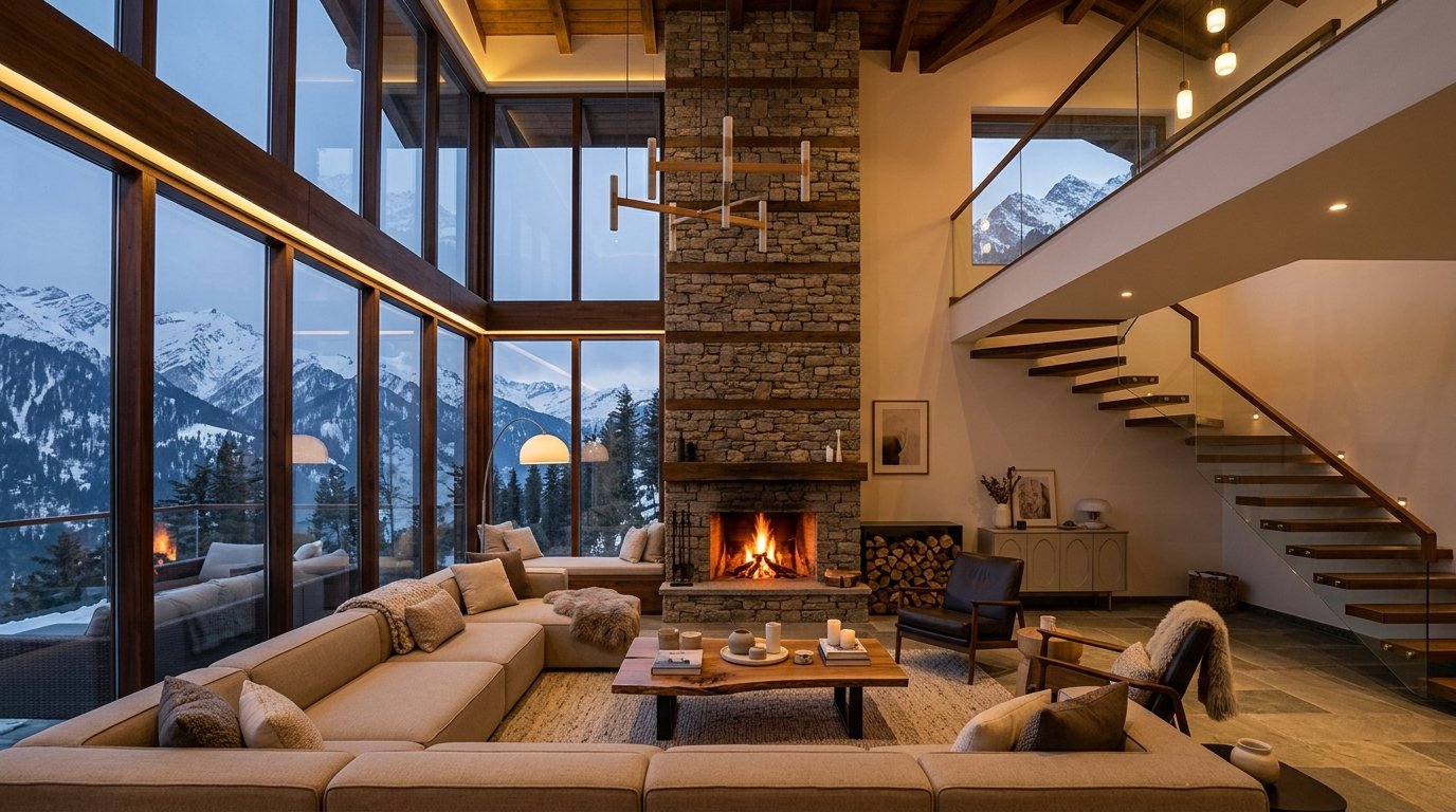 4 BHK Villa Living Room